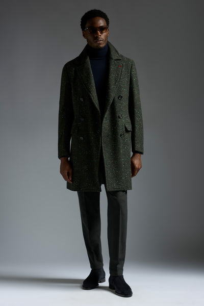 Marshall Double Breasted Overcoat – ISAIA Napoli