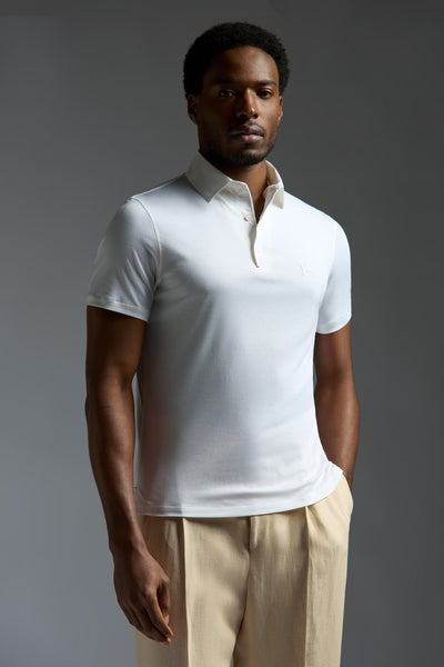 Cotton Cashmere Short Sleeve Polo – ISAIA Napoli